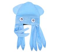 TOYANDONA Halloween Octopus Hat Blue Funny Party Cap Creative Animal Headdress for Adults and Skin Friendly Comfortable Festival Costume Accessory