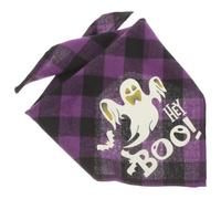 TOYANDONA Halloween Party Pet Bandana Purple Dog Triangular Scarf Cotton Polyester Decorative Accessory Skin-friendly Puppy Neckerchief for Parties