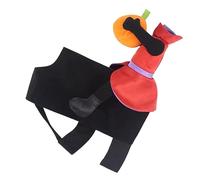 TOYANDONA Halloween Pet Costume Portable Dog Outfit for Parties Adorable Pumpkin Horse Saddle Cats for Halloween Celebrations and Cosplay Events