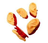 TOYANDONA Halloween Props Fake Ear Simulation Ears 5pcs Realistic Costume Accessory Blood Broken Body Parts Haunted House Stage Prank Decoration Creepy Accessories