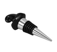 TOYANDONA Halloween Witch Hat Decorative Wine Bottle Stopper, Reusable Black and Blue Stripe Beverage Bottle Sealer, Party Wine Plug for Home Kitchen Use