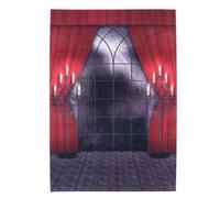 TOYANDONA Halloween with Realistic 3d Stereo Pattern Photo Backdrop Red Vinyl Wall Hanging Tapestry and Vibrant Printing Effect Festive and Easy Fit for Dorm Decorations and Ceiling Decor