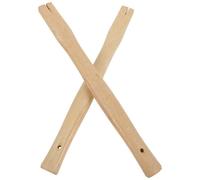 TOYANDONA Hammer Handle Replacement 2Pcs Wooden Handles Square Head Grip for Carpentry and Garden Tool Use