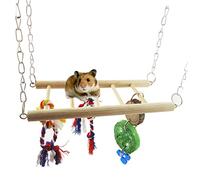 TOYANDONA Hamster Climbing Bridge and Ladder Playground for Small Pets Fun Swing for Gerbils Mice and Parrots Random Color Safe Entertaining Activity for Pet Training and Random Color