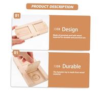 TOYANDONA Hamster Foraging Premium Wood Chew Hideout Interactive Treat Dispenser for Small Pets Including Russian Dwarf Hamsters and Guinea Pigs Safe Pet Supply