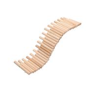 TOYANDONA Hamster Ladder and Separating Fence Wooden Small Pet Cage Ornament 40cm High-low Fence Hedgehog Playground Accessory for Hamsters and Small Rodents