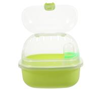 TOYANDONA Hamster Travel Carrier with Half View Design Portable Small Pet Cage for Outdoor Adventures Comfortable Hamster Carrying Case for Safe Travel and Playtime