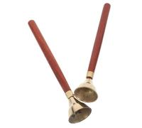 TOYANDONA Hand Bells Wooden Percussion Instrument Friendly Handle Orff-approved Music Teaching Tool for Preschool Rhythm Melody Development Educational Bells for Early Childhood Classes