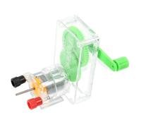 TOYANDONA Hand Crank Generator DIY Science Experiment Kit for Students Educational Physics Demonstrating Mechanical to Electrical Energy Transformation Suitable for Primary and Middle School