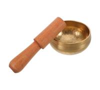 TOYANDONA Handcrafted 8Cm Nepal Hammered Singing Bowl Set with Mallet for Yoga Meditation, Relaxation Instrument, Metal Tibetan Sound Bowl for Mindfulness and Chakra Healing