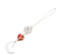 TOYANDONA Handcrafted Crystal Car Hanging Ornament Original Stone Amethyst Rearview Mirror Decor Stylish Car Home Wall Hanging Decoration