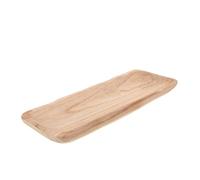 TOYANDONA Handcrafted Rectangular Wooden Serving Platter for Kitchen Counter and Coffee Table Multipurpose Wood Tray for Breakfast Snacks Fruit Cheese Tea and Dessert Display