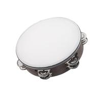 TOYANDONA Handheld Tambourine Drum for Double Row Musical Instrument with Crisp Sound for Early Education Portable Percussion for Kindergarten Music Engagement