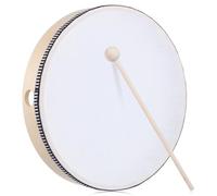 TOYANDONA Handheld Wooden Frame Drum 10 Inch with Drumstick Percussion Equipment for Singing, Dancing and Music Lessons, Adult Hand Drumming Instrument for Parties and Performances