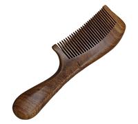 TOYANDONA Handle Hair Comb Massage Comb Large Size Simple Design Not Easy to Fade Not Easy to Be Broken Brown for Women Outdoor Travel