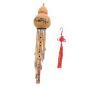 TOYANDONA Handmade Bamboo Hulusi Gourd Flute C Key Musical Instrument for Beginners Natural Silk Nan Bamboo Construction for Music Enthusiasts
