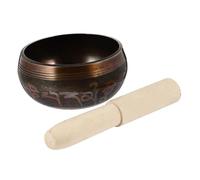 TOYANDONA Handmade Copper Singing Sound Bowl Set with Striker 8cm Meditation Yoga Musical Therapy Tibetan Chanting Bowl for Mindfulness and Relaxation