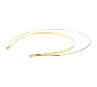 TOYANDONA Handmade Golden Metal Tiara Hairband with Secure Fit, Unique Design Double Layer Headband for Weddings and Cosplay, Stylish Goddess Crown DIY Craft Hair Accessories