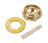TOYANDONA Handmade Tibetan Meditation Bowl Yoga Singing Bowl Mallet for Relaxation Meditation Cotton Material