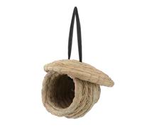 TOYANDONA Handwoven Budgie Nest Bird Breeding Nest Small Size with Rope Natural Material Comfortable Indoor Birdcage Accessory for Parakeets and Small Birds