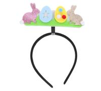 TOYANDONA Happy Bunny Easter Headwear Rabbit Ears Costume Headband Women Hair Accessories Spring Party Decorations