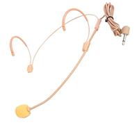 TOYANDONA Head-mounted Wired Microphone Headset with Skin-tone Hanging Design, Flexible Voice Amplifier Mic for Speaking and Singing, Over-ear Headphones Mic Suitable for Presentations