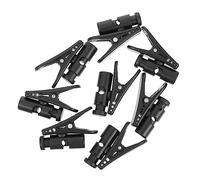 TOYANDONA Headphone Cable Clips for Preventing Tangled Wires and Fixing Earphone Cables 8pcs Black with Abs and PC Material Suitable to Connect to The Collar