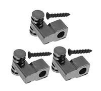TOYANDONA Headstock Press Button for Electric Guitar String Retainer Metal Roller String Tree Black for Guitar Accessories
