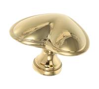 TOYANDONA Heart-Shaped Brass Cabinet Knobs for Doors and Wardrobes, Single Hole Drawer Pulls with Easy Installation and Decorative Design, for Wedding Cupboards and Dressers