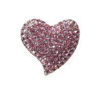 TOYANDONA Heart Shaped Decorative Breastpin with Rhinestone Crystal Delicate Clothes Adornment Brooch for Women Gift for Valentine's Day Parties Anniversaries and Festivals