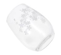 TOYANDONA Heat Changing Glass Cup 350ml Household Water Drinking Glass Mug - Color Changes Blue When Cold Pink When Hot, Creative Glassware for Hot Cold Beverages at Home