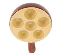TOYANDONA Heat Resistant Ceramic Escargot Tray with Handle Porcelain Snail Baking Dish for Home and Restaurant Use Shell Dish with Grooves for Even Cooking and Serving French Snails Seafood