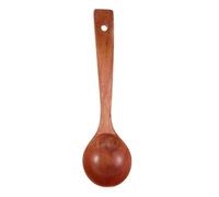 TOYANDONA Heat-Resistant Wooden Soup Ladle with Long Ergonomic Handle for Stirring Serving Mixing Noodles Dumplings Ramen Natural Grain Wood Spoon for Non-Stick Cookware and High-Temperature