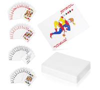 TOYANDONA Heat Transfer Poker Cards Blank Single-Sided 3.54X2.56In Diy Card Deck for Party Games Family Entertainment Creative Playing Cards