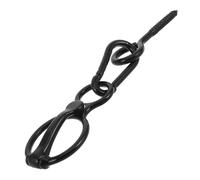 TOYANDONA Heavy Duty Black Horse Tie Ring with Eye Bolt, Stainless Steel Equine Anchor for Stall and Barn, Western Tack Accessory for Horse Riding Tie Down and Trailer Hitch