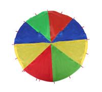 TOYANDONA Heavy Duty Giant Rainbow Play Parachute with Handles for Outdoor Team Building Games Early Education Sensory Motor Skill Development