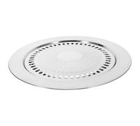 TOYANDONA Heavy-Duty Non-Stick Stainless Steel Grill Pan with Barbecue Rack for Stove Top Electric Ceramic Stove and Outdoor Camping Korean BBQ Cooking Tray