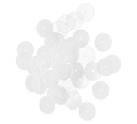 TOYANDONA Heavy Earring Support Backs 50pcs Plastic Disc Pads with Resistance to Deformation for Ear Lobe Comfort During Jewelry Wearing