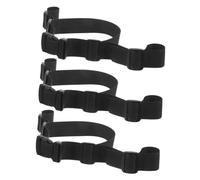 TOYANDONA High Chair Straps Replacement Adjustable with Secure Inner Ring Design 3pcs Baby Safety Harness Belt in Black Polyester for High Chairs and Strollers the Go and Restaurant