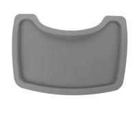 TOYANDONA High Chair Tray Sturdy Food Storage Plate Easy Clean Multi Functional Compatible with High Chairs Modern Design Light Grey