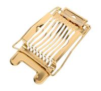 TOYANDONA High Performance Stainless Steel Egg Cutter - Golden Multi-Purpose Fruit and Mushroom Cutter - Metal Wire Cutter for Strawberries, Cheese and Hard Boiled Eggs