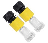 TOYANDONA High Pressure Washer Inlet Connector with Leakproof Seal Quick Connect Adapter for Car Washing Transparent Filtered Hose Fittings Compatible with Power Water Hoses Random Color