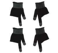 TOYANDONA High Sensitivity Game Touch Screen Gloves with Carbon Fiber Two-finger Covers, Elastic and Non-slip Material for Precise Control during Gaming