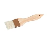 TOYANDONA High Temperature Resistant Wooden Handle Wool Brush for Baking BBQ Grilling Small Natural Bristle Basting Brush for Cake Cookies Meat Vegetables