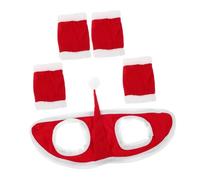 TOYANDONA Holiday Horse Costume Soft Comfortable Leg Wraps and Hat for Christmas Parade Party Decor Horse Protection Gear