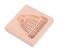 TOYANDONA Holiday Wooden Cookie Stamp Mold Beech Wood Embossing Biscuit Press for Christmas Baking Supplies Nonstick Use Decorative Cookie Cutter for Beginners and Home Bakers