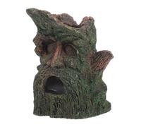 TOYANDONA Hollow Tree Trunk Aquarium Decor Unique Resin Fish Tank Ornament for Turtles Shrimp Fish Sturdy Base Safe Habitat Enhancer for Aquatic Terrestrial Pets