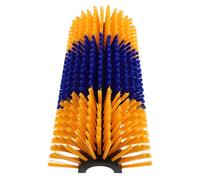 TOYANDONA Horse Itch Relief Scratching Brush for Livestock, Plastic Grooming Massage Brush for Cattle, Goats, Donkeys, and Horses’ Back Cleaning - Yellow and Blue, Single Unit