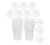 TOYANDONA Hydroponic Plant Accessory Mesh Pot with Suction Cup, Plastic Hydroponics Net Cup for Easy Mounting and Wide System Compatibility, for Indoor Aquaponic Plant Cultivation