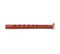 TOYANDONA Indonesian Bamboo Flute 9.84 Inch 6-hole Natural Wood Wind Instrument with Accurate Tuning and Rich Resonance for Cultural Rituals and Small Folk Music Events